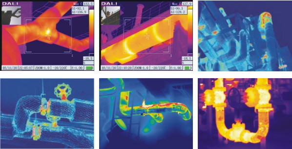 红外热像仪管道检测图