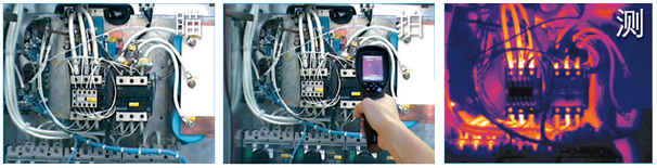 flir i3、flir i5、flir i7手持红外热像仪拍摄的热图